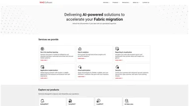 MAQ Software website screenshot