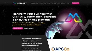MERCURY XRM LTD website screenshot
