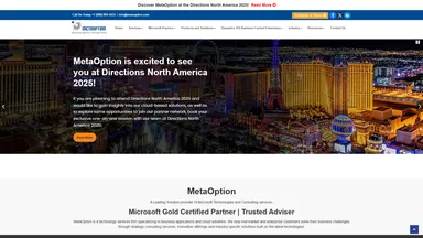 MetaOption LLC website screenshot