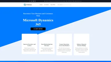Metisc website screenshot