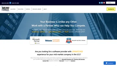 Micro Force Inc website screenshot