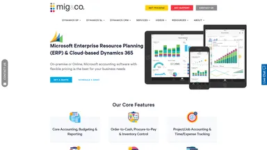 MIG & CO. website screenshot