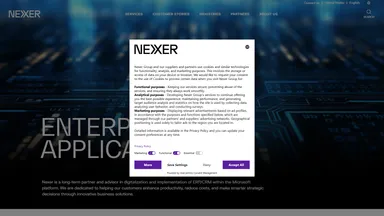 Nexer Group AB website screenshot