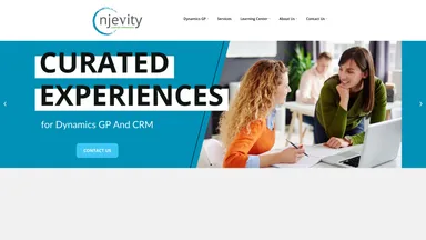 Njevity website screenshot