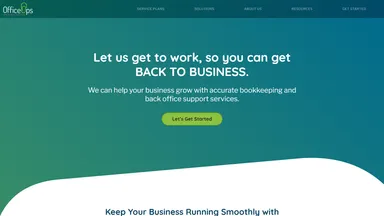 Office Ops website screenshot