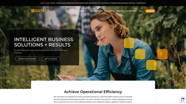 Oztera website screenshot