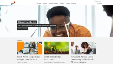 PricewaterhouseCoopers Exordia (Pty) Ltd website screenshot