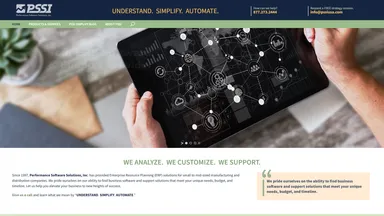 PSSI-Performance Software Solutions, Inc. website screenshot