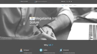 PT Megatama Inti Solusi website screenshot
