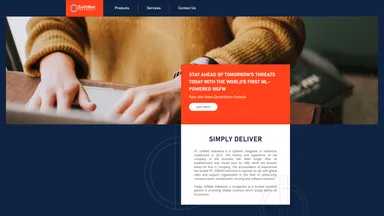 PT SoftNet Indonesia website screenshot