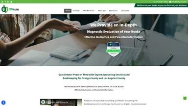 Qbcure website screenshot