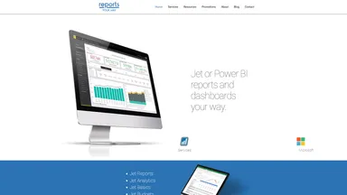 Reports Your Way website screenshot