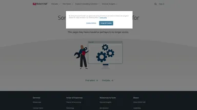 Robert Half website screenshot