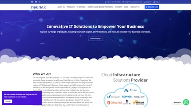 Rounak Computers LLC website screenshot
