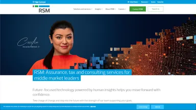 RSM US LLP website screenshot