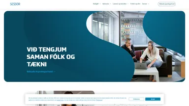 Sessor ehf website screenshot