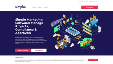 Simple website screenshot