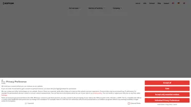 Softcom Technologies SA website screenshot