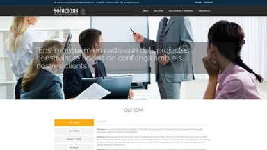 Solucions, S.A. website screenshot