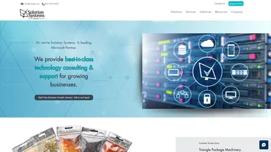 Solution Systems Inc website screenshot