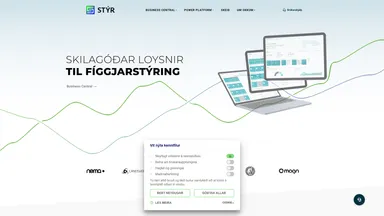 StÃ½r Sp/f website screenshot