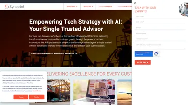 Synoptek website screenshot