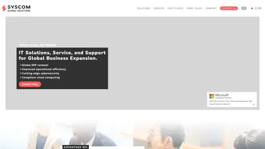 SYSCOM GLOBAL SOLUTIONS INC. website screenshot