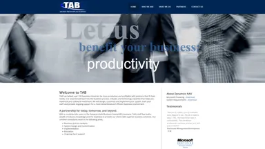TAB US Inc. website screenshot