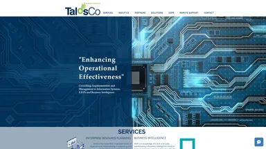 TALOSCOM website screenshot