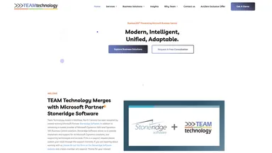 Team Technology website screenshot