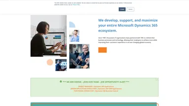 Technology Management Concept website screenshot