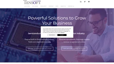 Tensoft Inc website screenshot