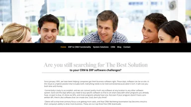 The Best Solution website screenshot