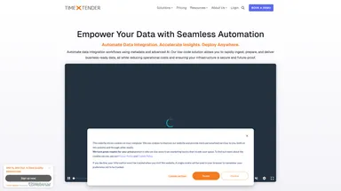 TimeXtender Consulting Services website screenshot