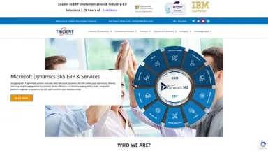 TRIDENT INFORMATION SYSTEMS PVT LTD website screenshot