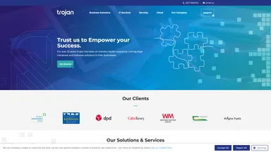 Trojan IT Business Solutions Ltd website screenshot