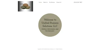 Unified Business Solutions website screenshot