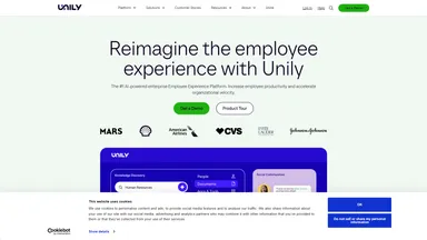 Unily Group Limited website screenshot