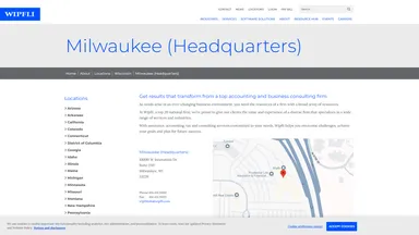 WipFli website screenshot