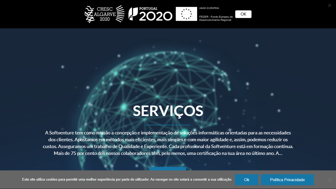 SOFTVENTURE - CONSULTORIA E TECNOLOGIA S.A. website screenshot