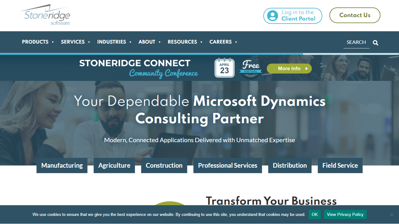 Stoneridge Software website screenshot