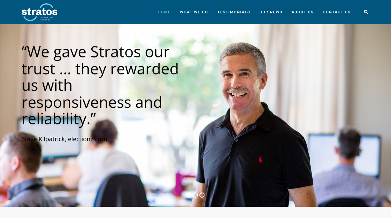 Stratos Technology Partners Ltd website screenshot