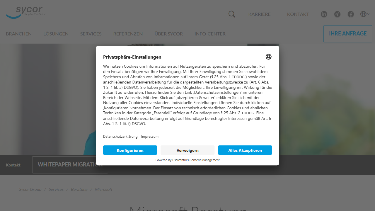 Sycor GmbH website screenshot
