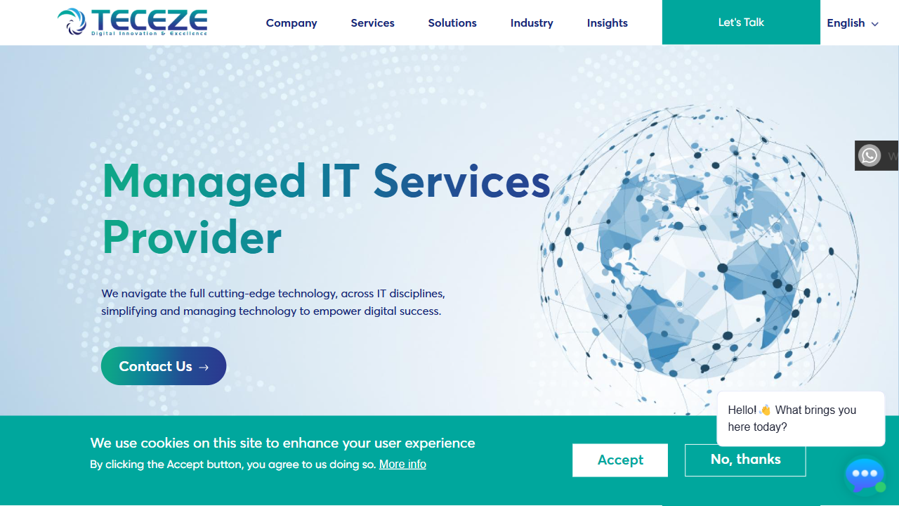 Teceze Ltd website screenshot