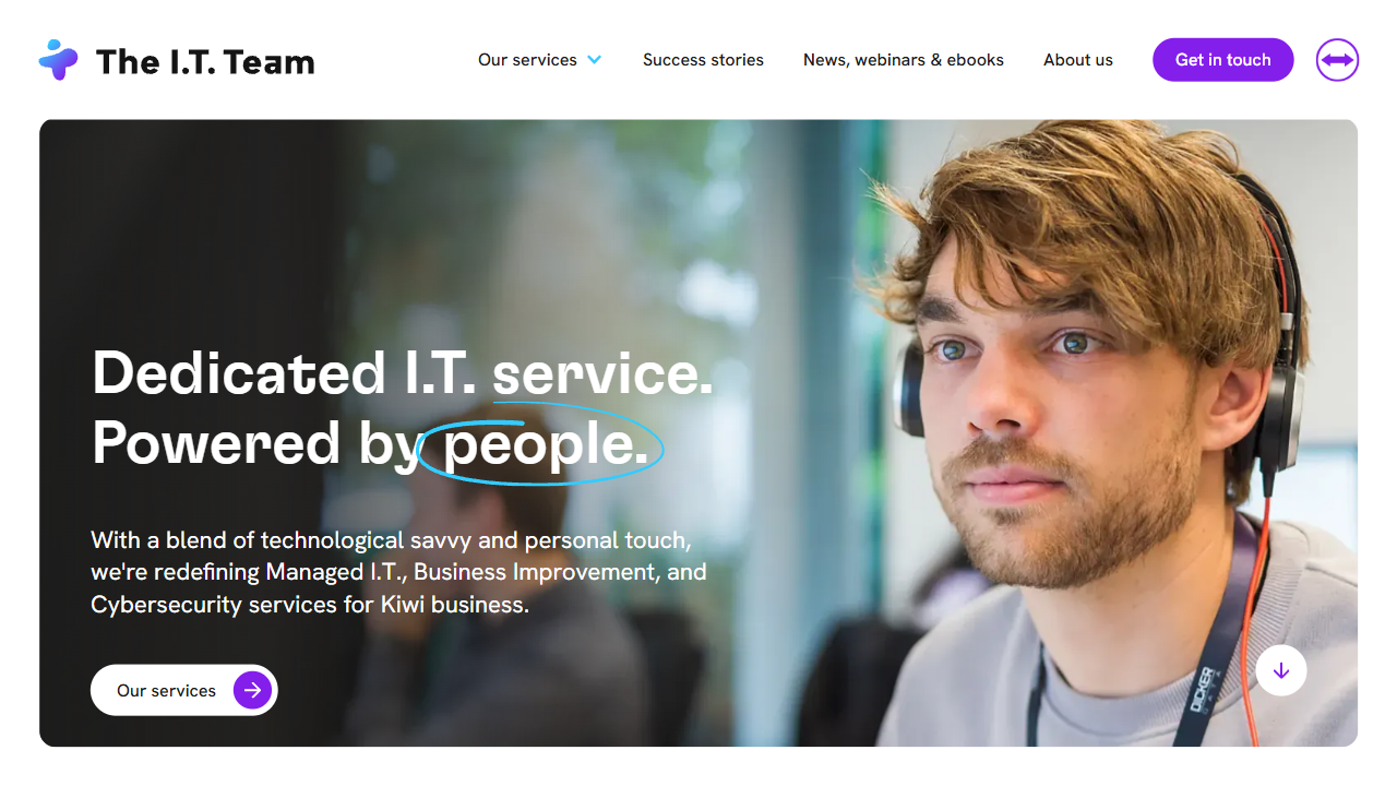 The IT Team Ltd website screenshot