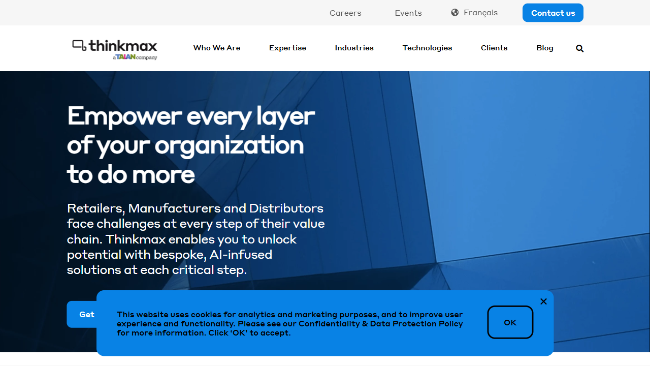 Thinkmax Consulting Inc. website screenshot