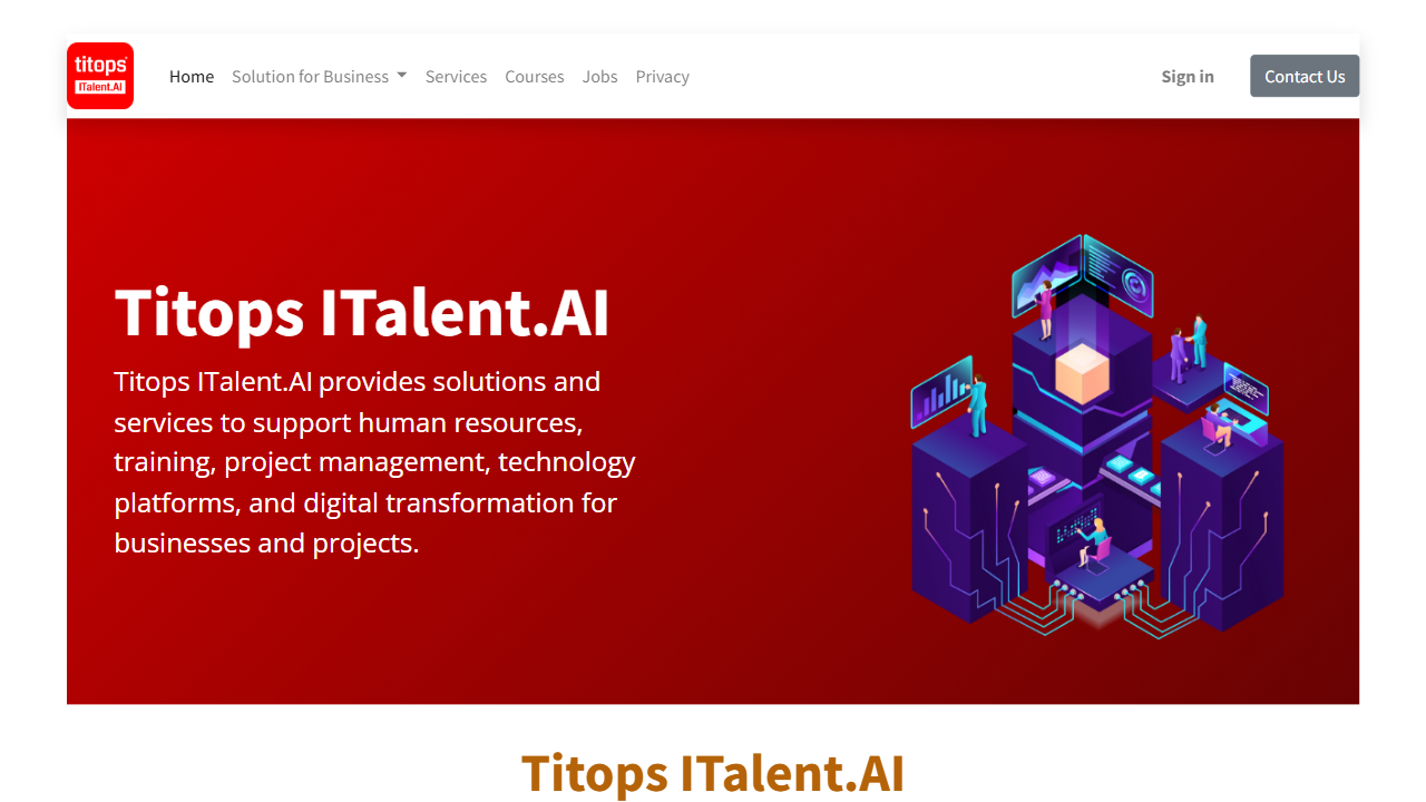 TITOPS VIETNAM COMPANY LIMITED website screenshot