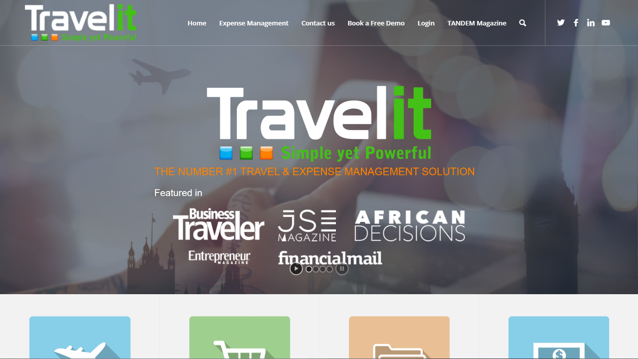 Travelit (Pty) Ltd website screenshot