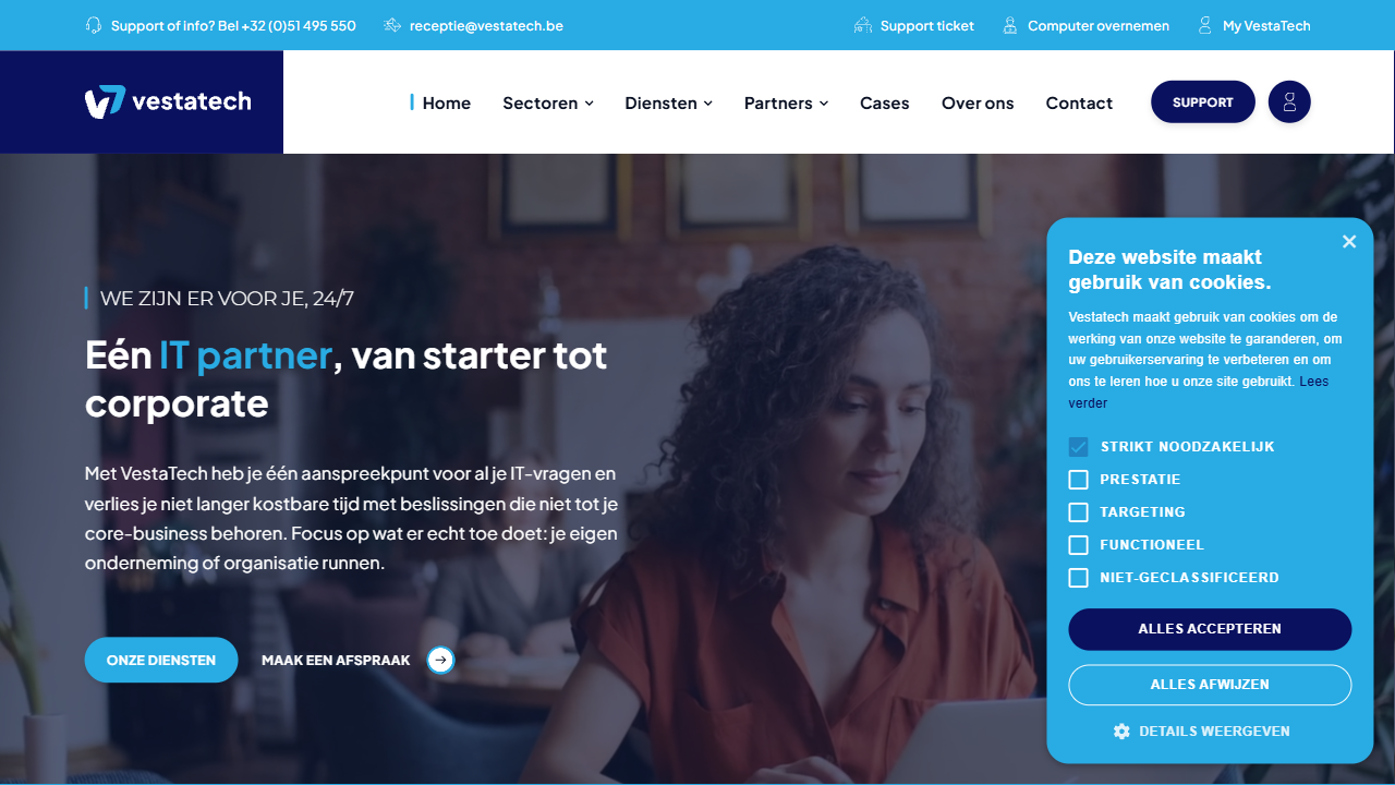 VestaTech BV website screenshot