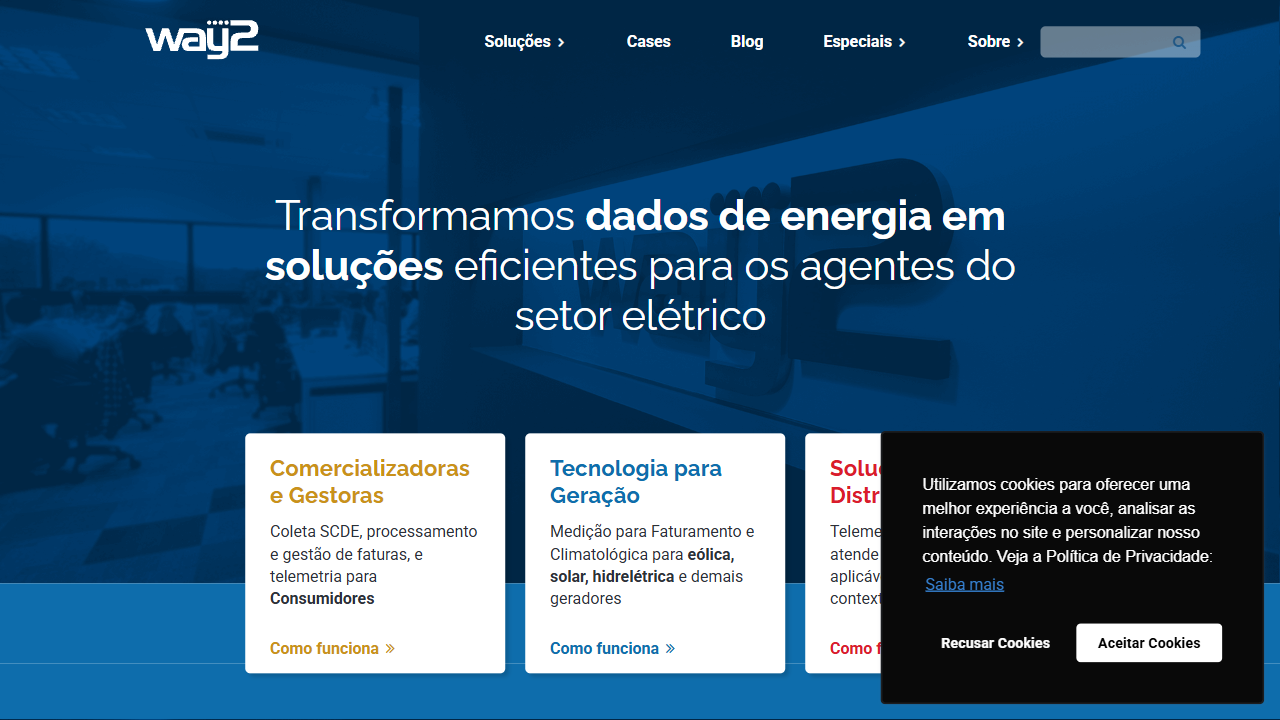 WAY2 SERVIÇOS DE TECNOLOGIA LTDA website screenshot